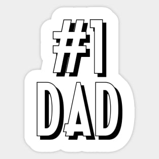 #1 Dad Numer 1 Dad Sticker